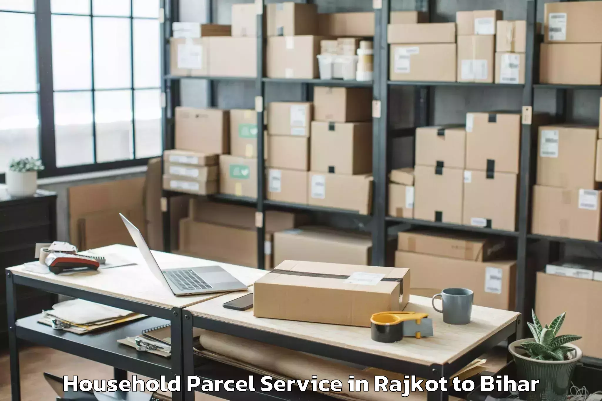 Top Rajkot to Nabinagar Household Parcel Available